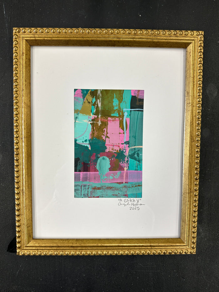 “A Glitch V” Framed Original Artwork