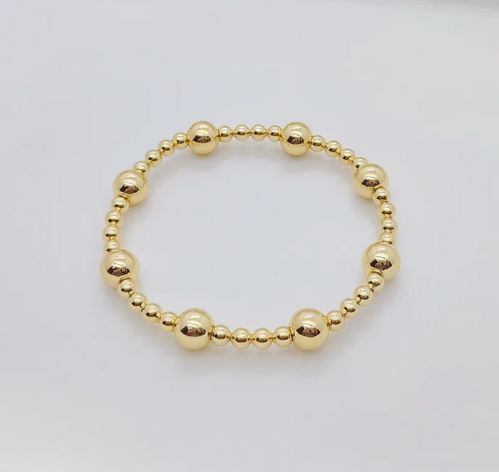 Style A Gold Beaded Bracelet