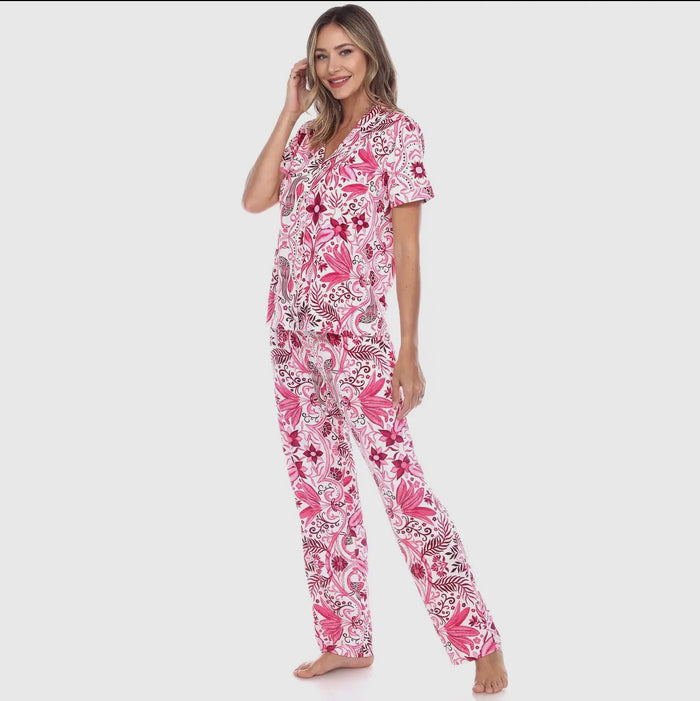 Pink Print Pajamas
