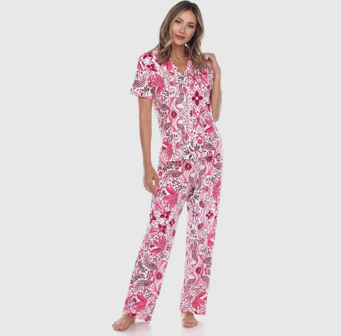 Pink Print Pajamas