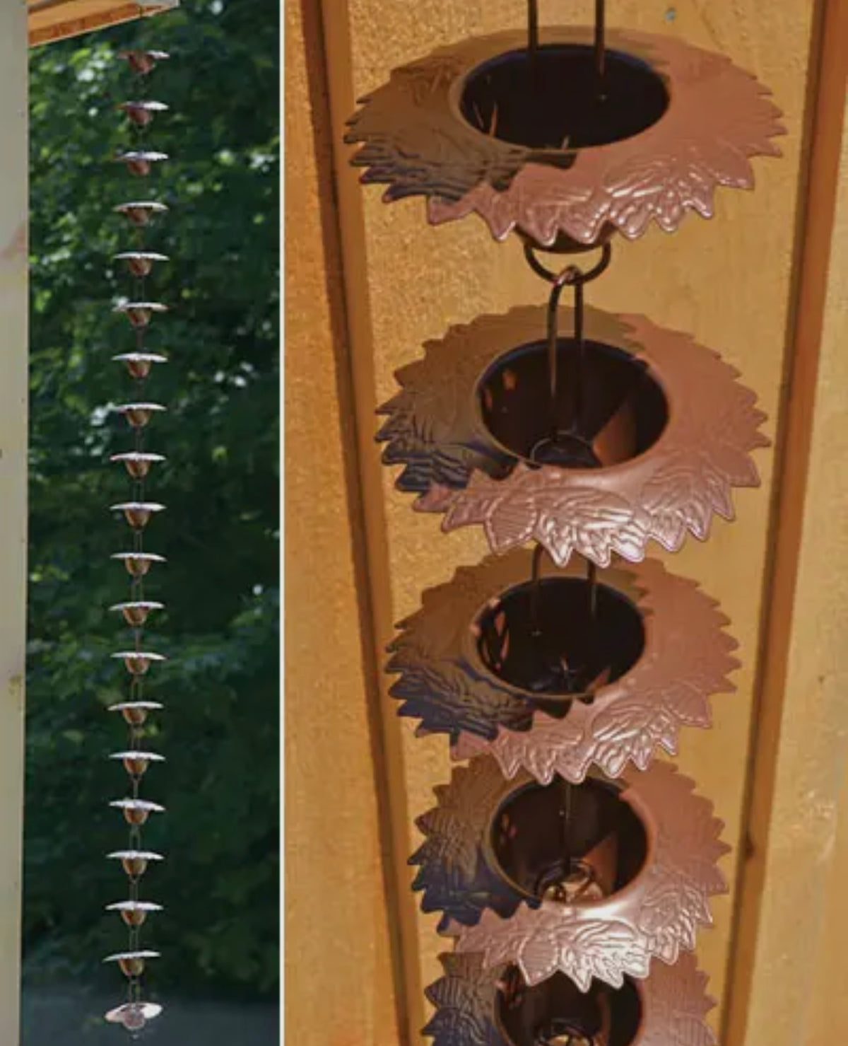 Leaf Lip Rain Chain