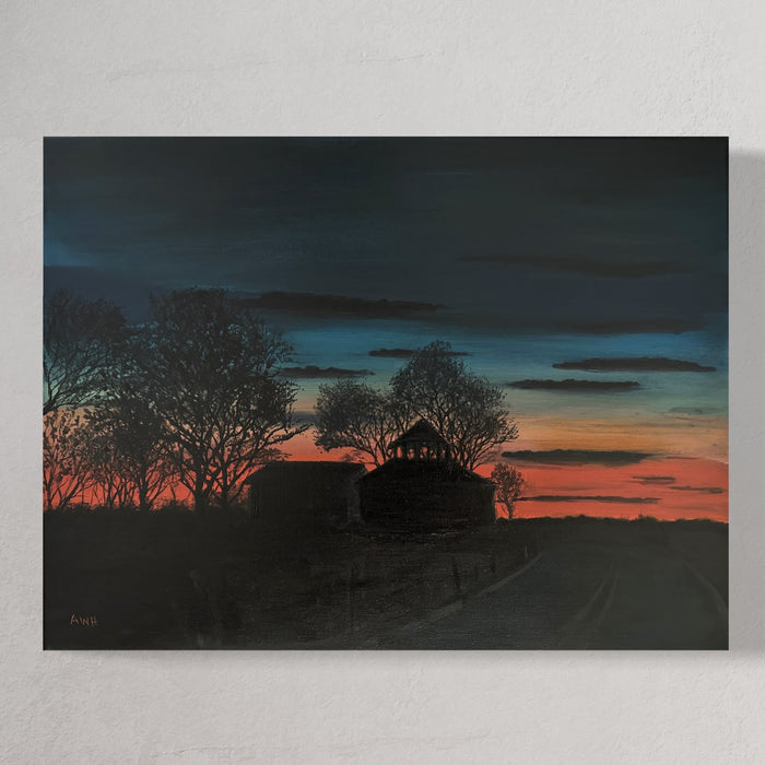 “Right at Roy’s Store” Original Painting by Aubrey Holman