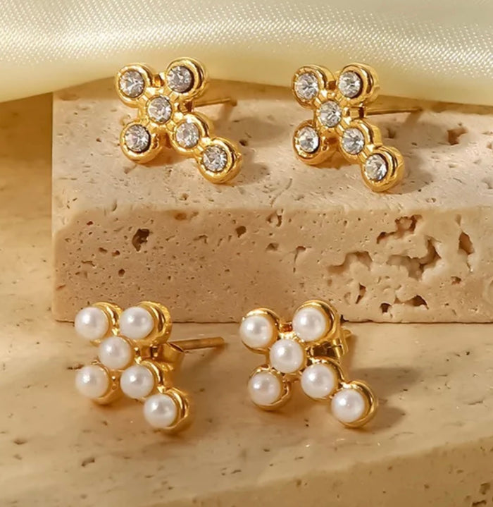Cross Stud Earrings