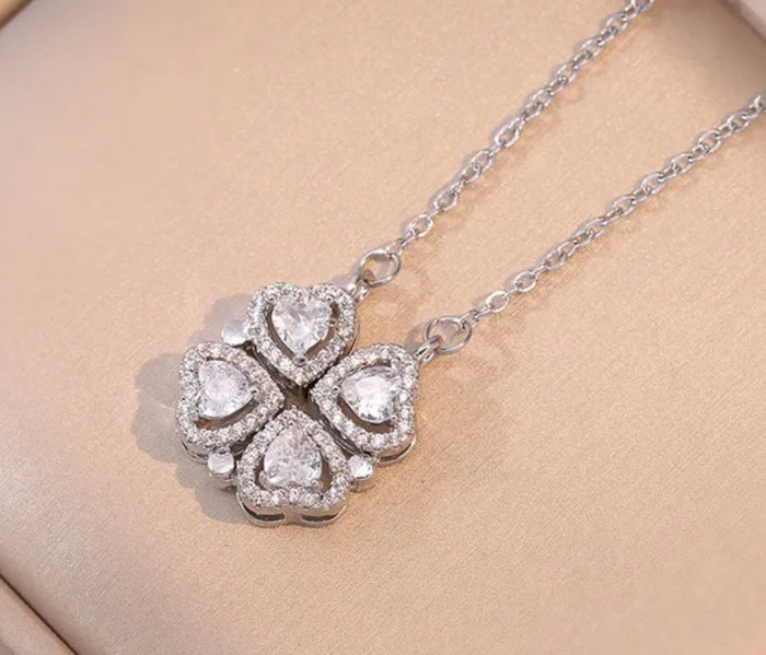 ❤️ 16” Silver CZ Heart Necklace (FW25)