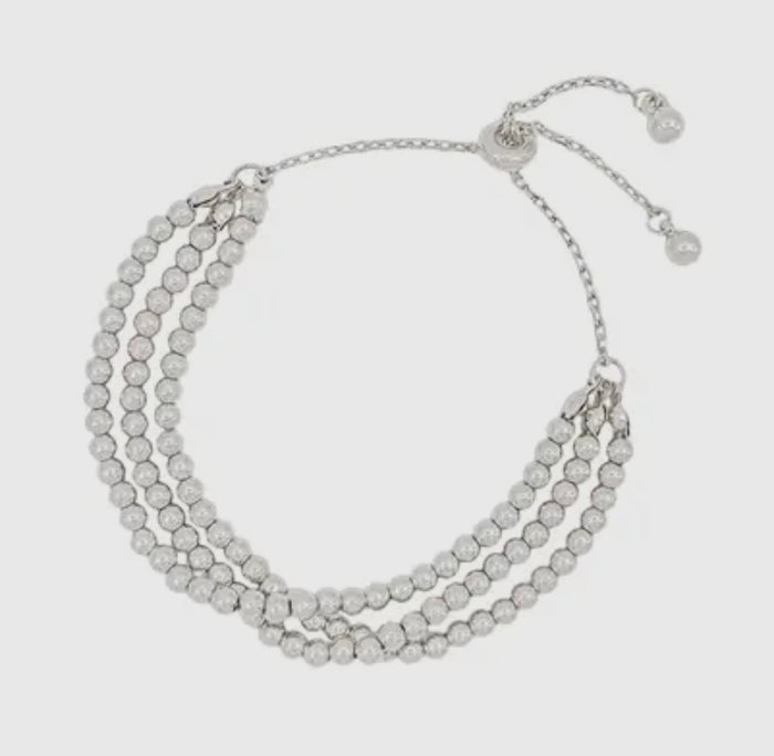 Silver Beaded Bracelet