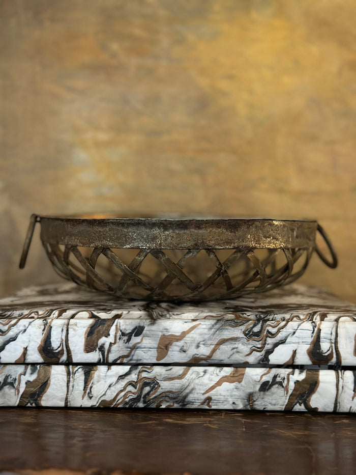 Vintage Brass Basket