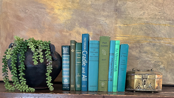 Books by Color: Teals & Greens