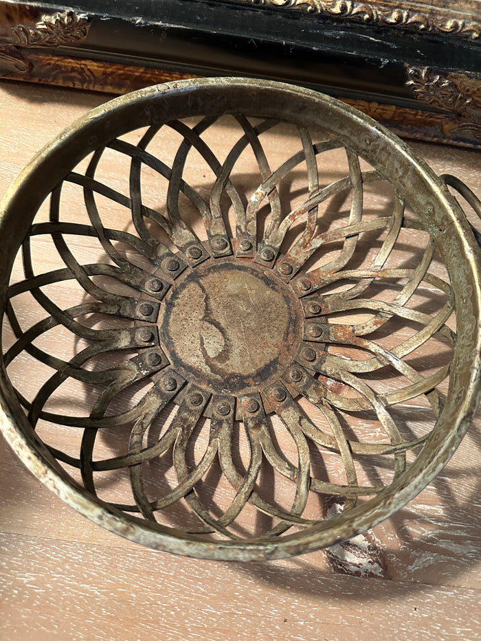 Vintage Brass Basket