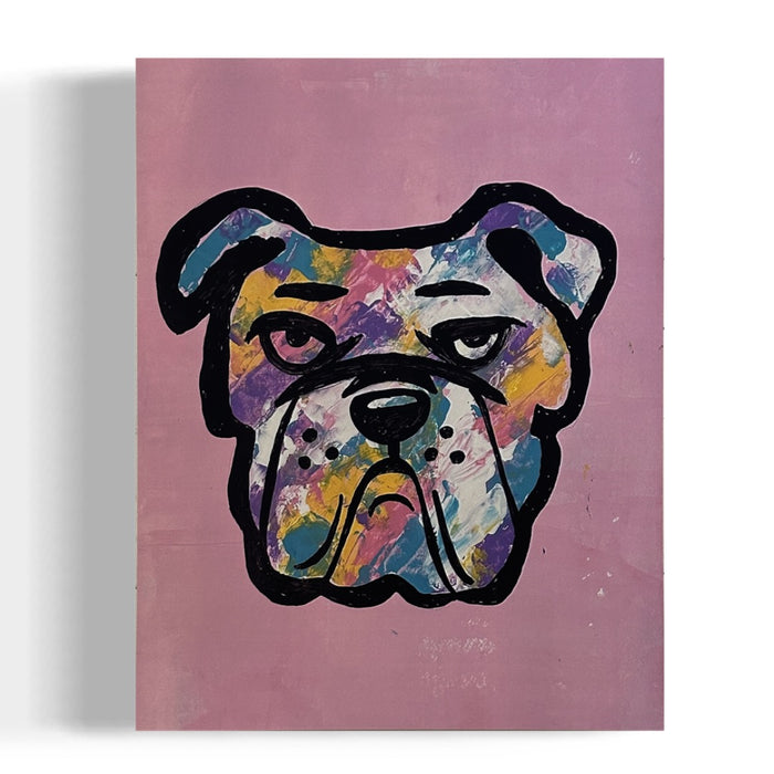 11x14 Pink Bulldog Print