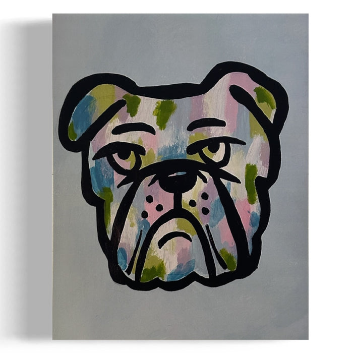 11x14 Blue Bulldog Print