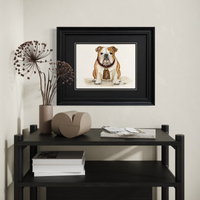Bulldog Original Watercolor Painting