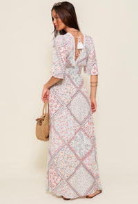Patchwork Boho Maxi Dress