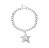 Gold or Silver Star Necklace