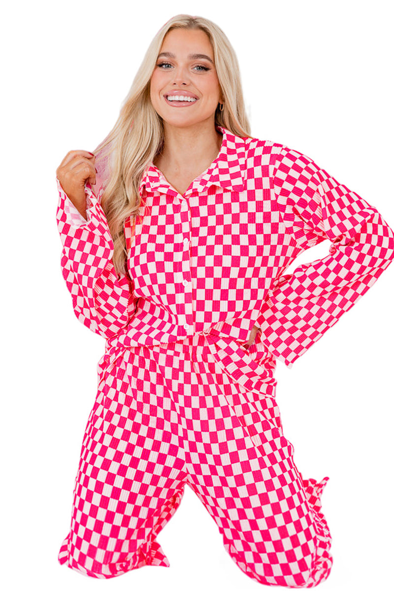 *WEBSITE EXCLUSIVE* Pink Checked Pajamas