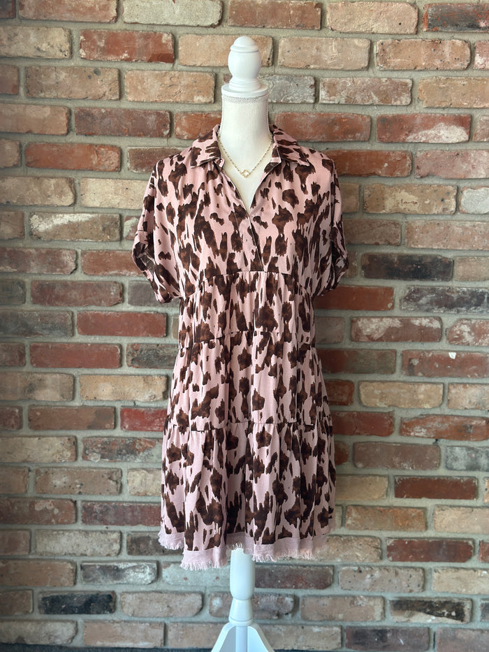 Mauve Leopard Dress