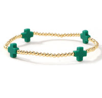 Colorful Cross Beaded Bracelet (FW)