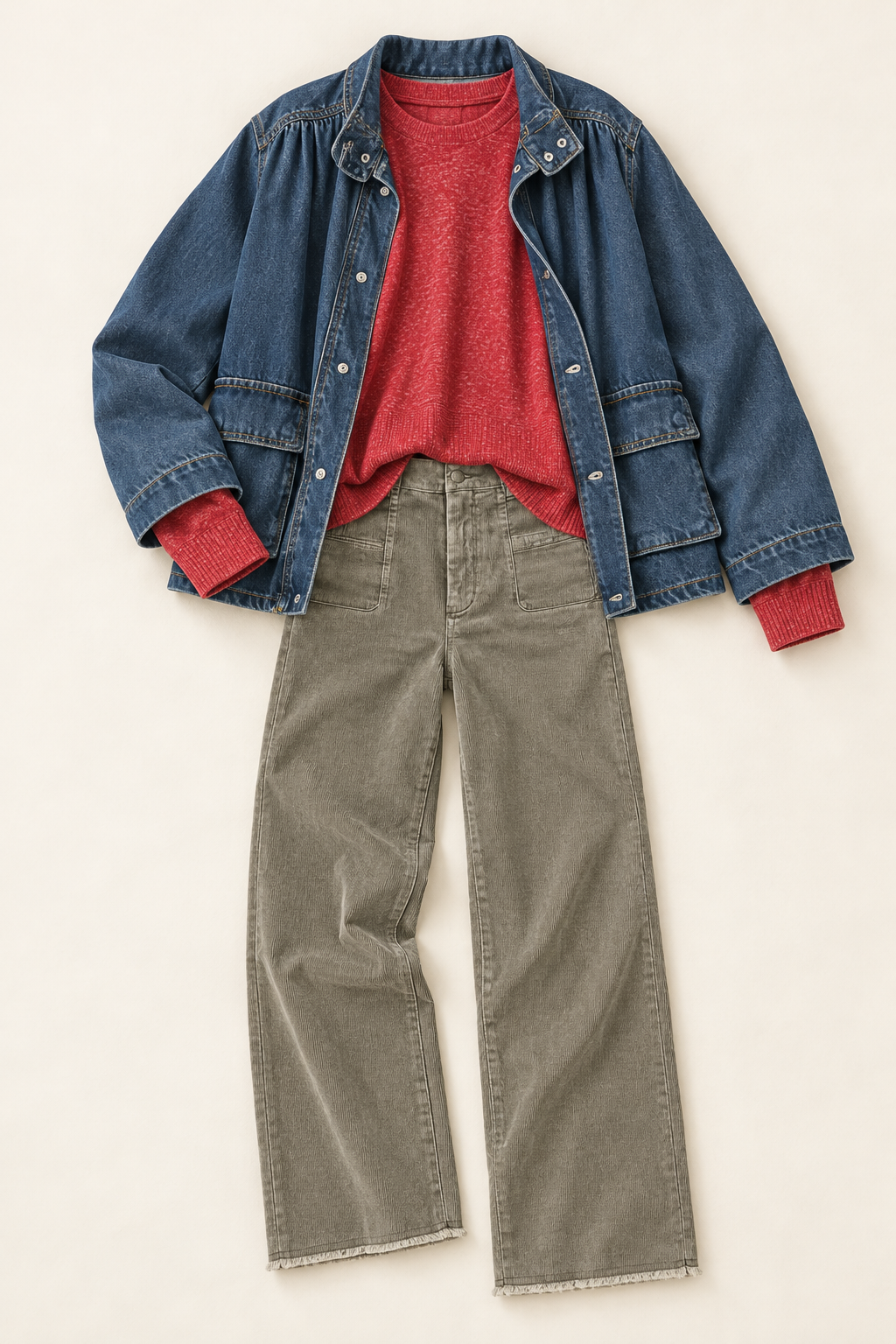 Dark Red Hacci Top