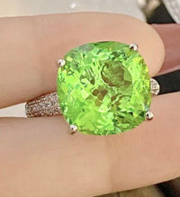 Adjustable Large Gemstone Ring