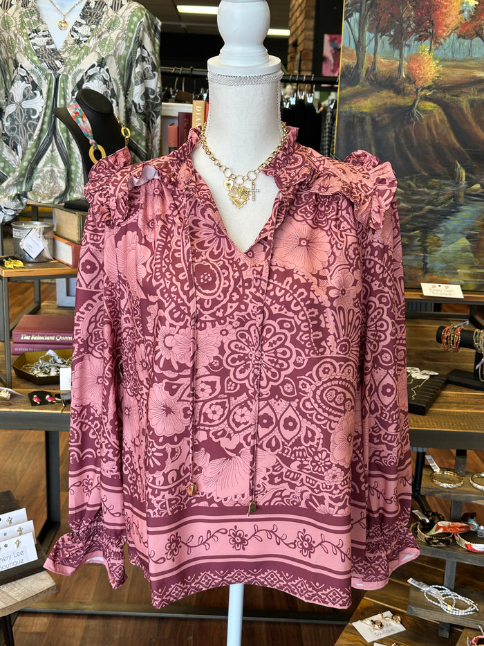 Mauve Mix Blouse
