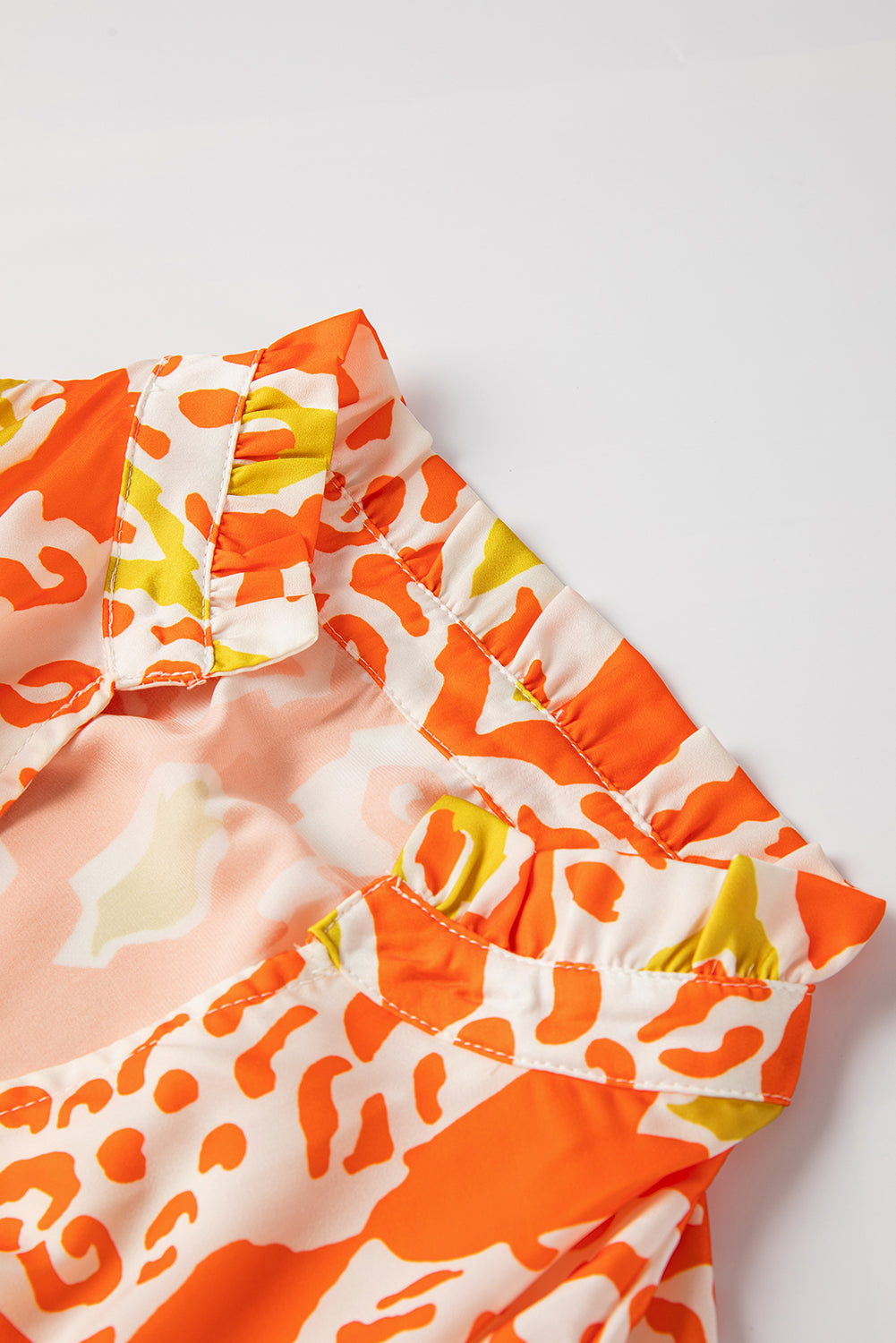 *WEBSITE EXCLUSIVE* Orange Animal Print Blouse