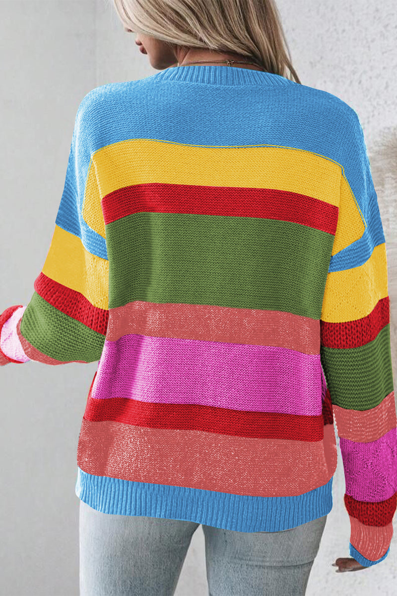 *WEBSITE EXCLUSIVE* Colorblock  Crew Neck Sweater