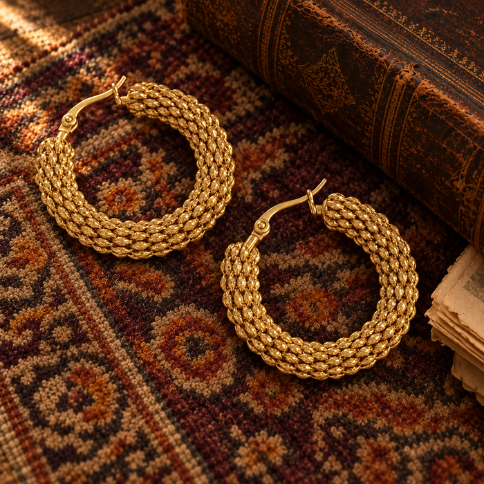 Gold Twist Earrings (FW)