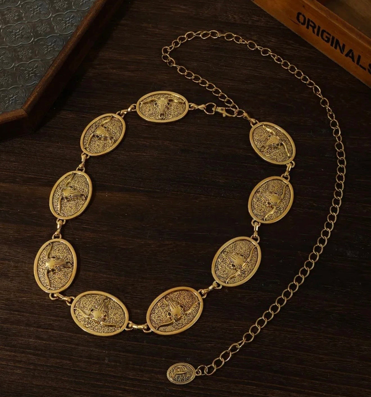 Gold Bull Western Concho Belt (FW)