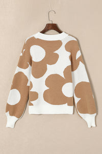 *WEBSITE EXCLUSIVE* Daisy Khaki Floral Pullover Sweater