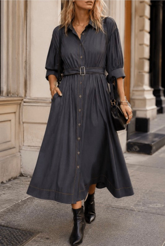 Denim Long Dress