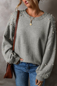 *WEBSITE EXCLUSIVE* Pearl Round Neck Sweater (New Colors!)