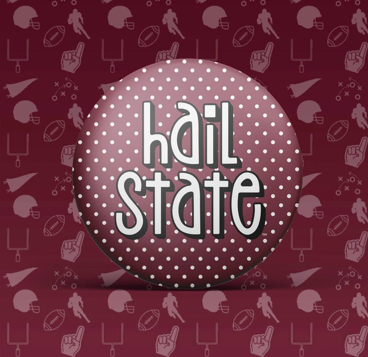 Hail State Game Day Button