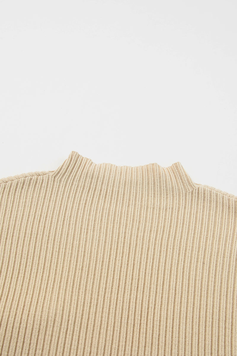 *Website Exclusive* Lee Patch Pocket Ribbed Knit Short Sleeve Sweater