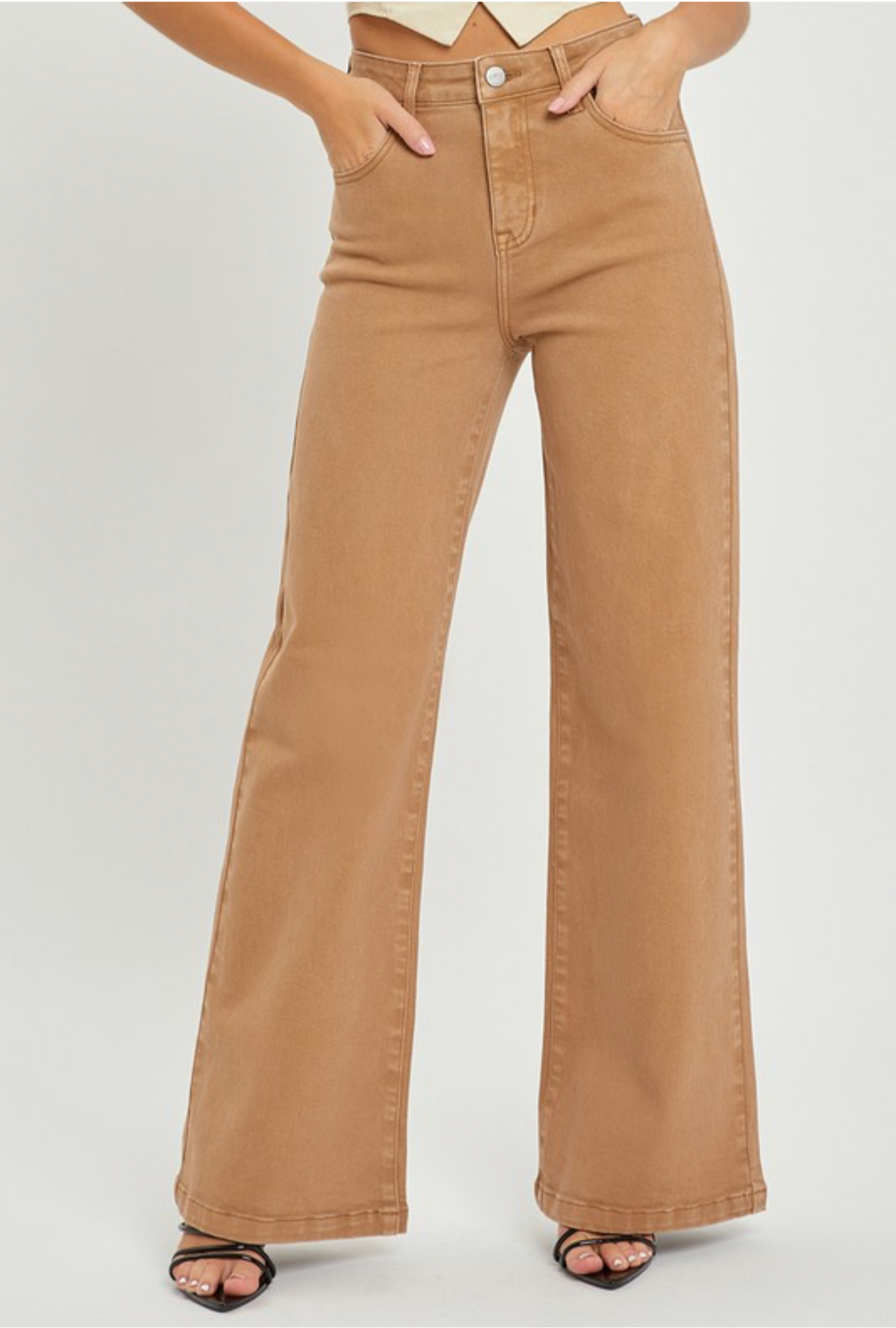 *Available in Store* Cognac Straight Leg Jeans