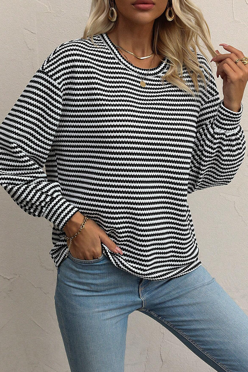 *WEBSITE EXCLUSIVE* Striped Long Sleeve Top