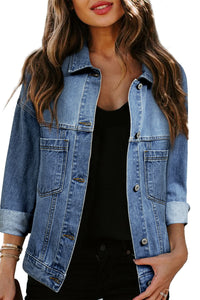 *WEBSITE EXCLUSIVE* Emma Oversized Pocketed Denim Jacket