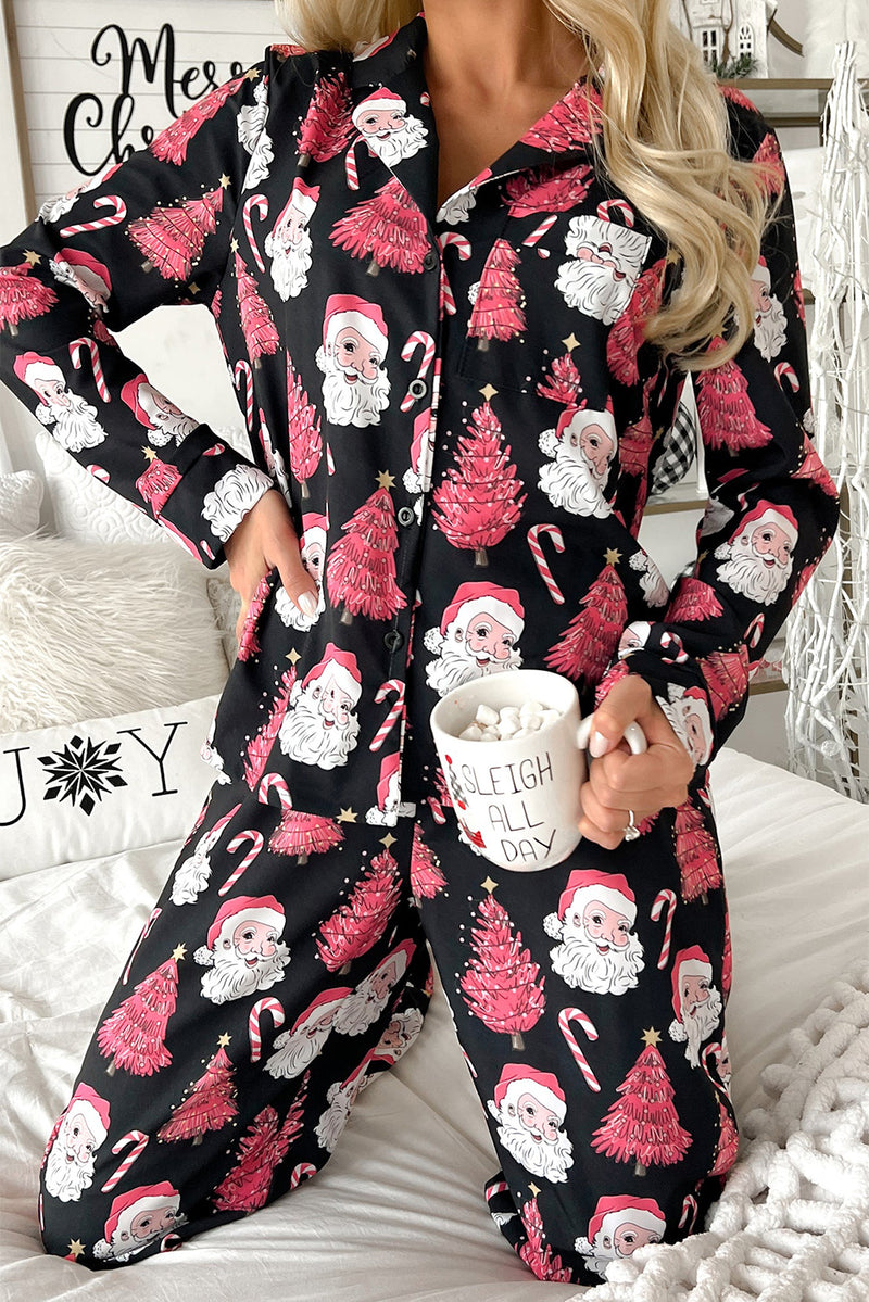 *WEBSITE EXCLUSIVE* Black Christmas Santa Pajamas