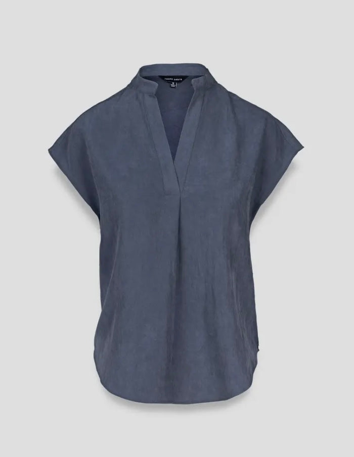 Deep Blue Suede Top
