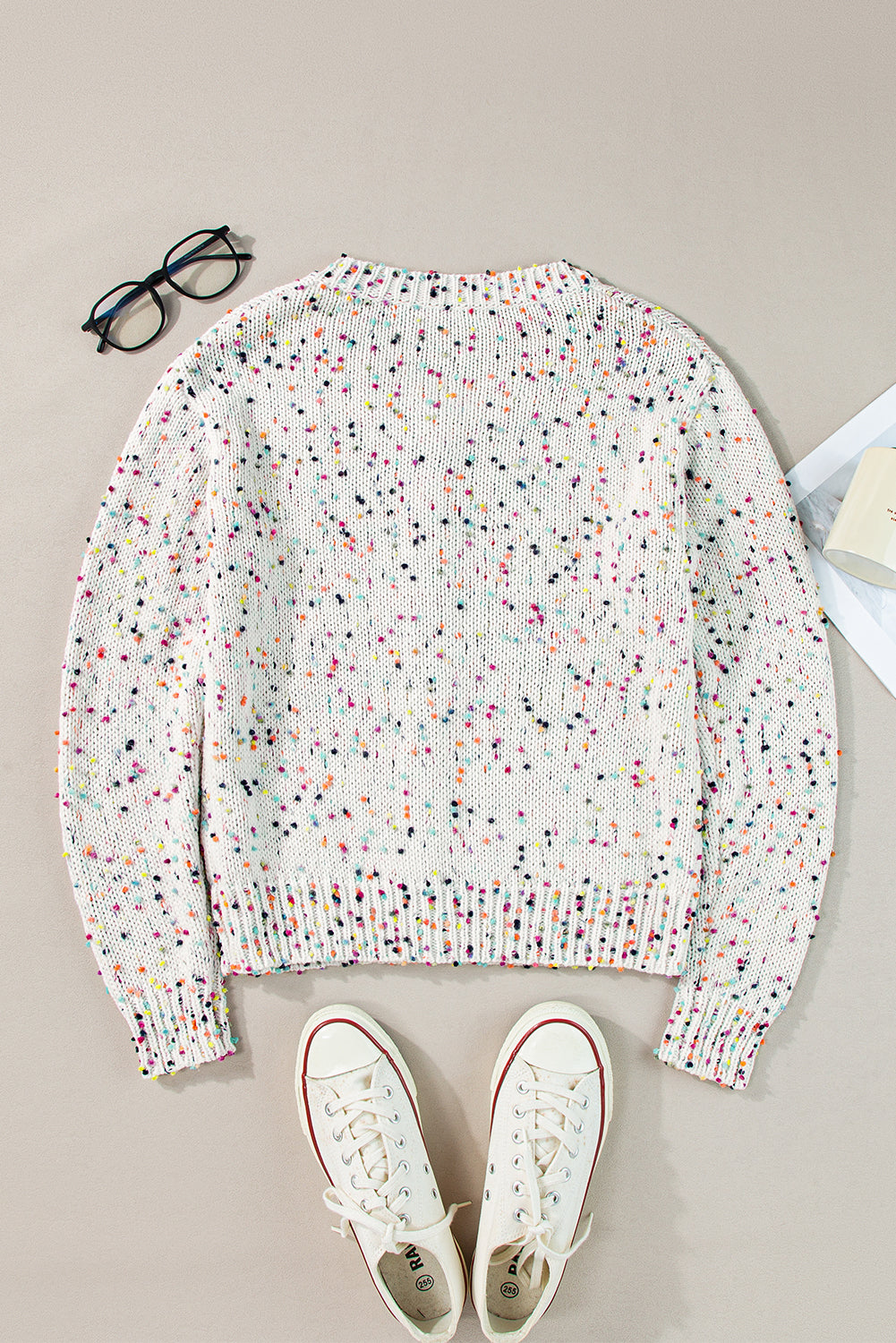 *WEBSITE EXCLUSIVE*  Sabrina Confetti Knit Cropped Cardigan