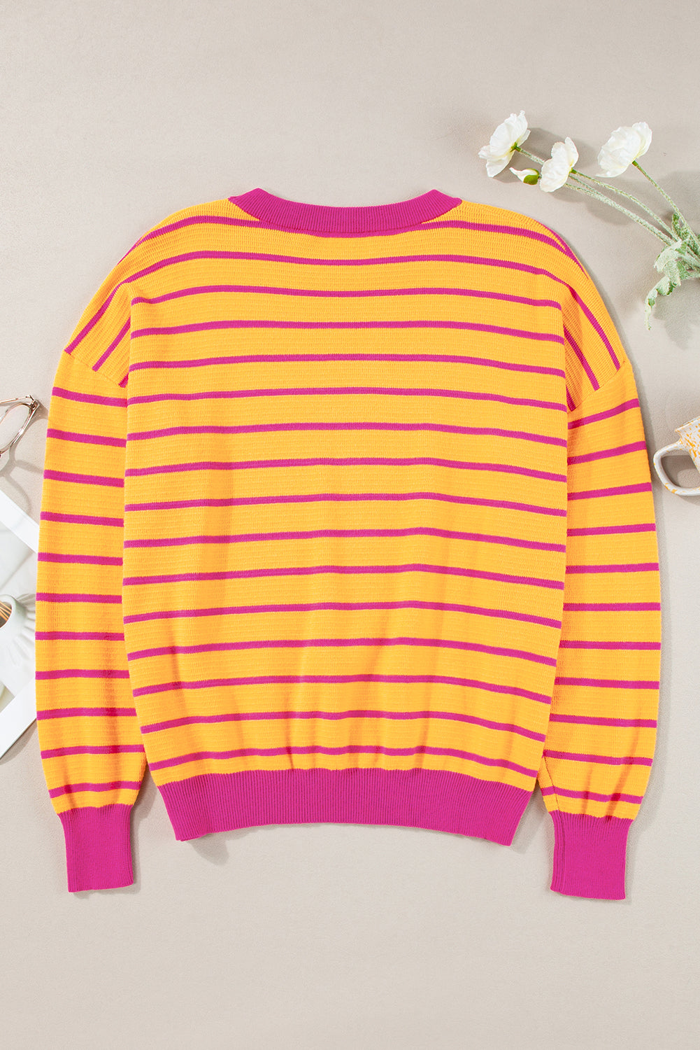 *WEBSITE EXCLUSIVE* Birdie Stripe Loose Sweater