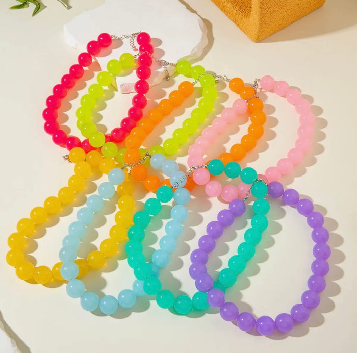 Bright Big Bead Necklace