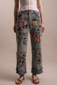 Embroidered Jeans