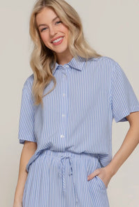 Blue & White Striped Set