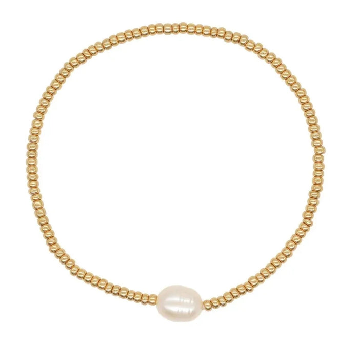 Seed Bead Organic Pearl Bracelet (FW)