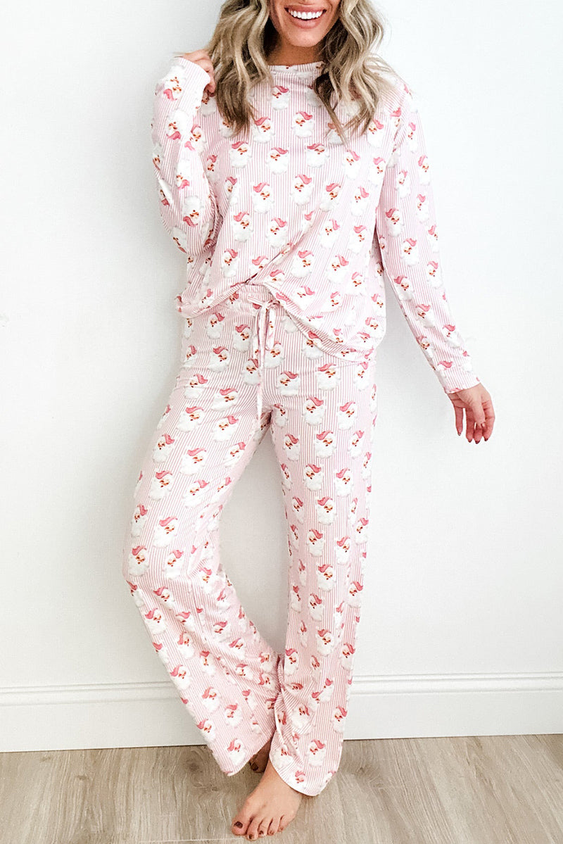 *WEBSITE EXCLUSIVE* Pink Santa Pajamas