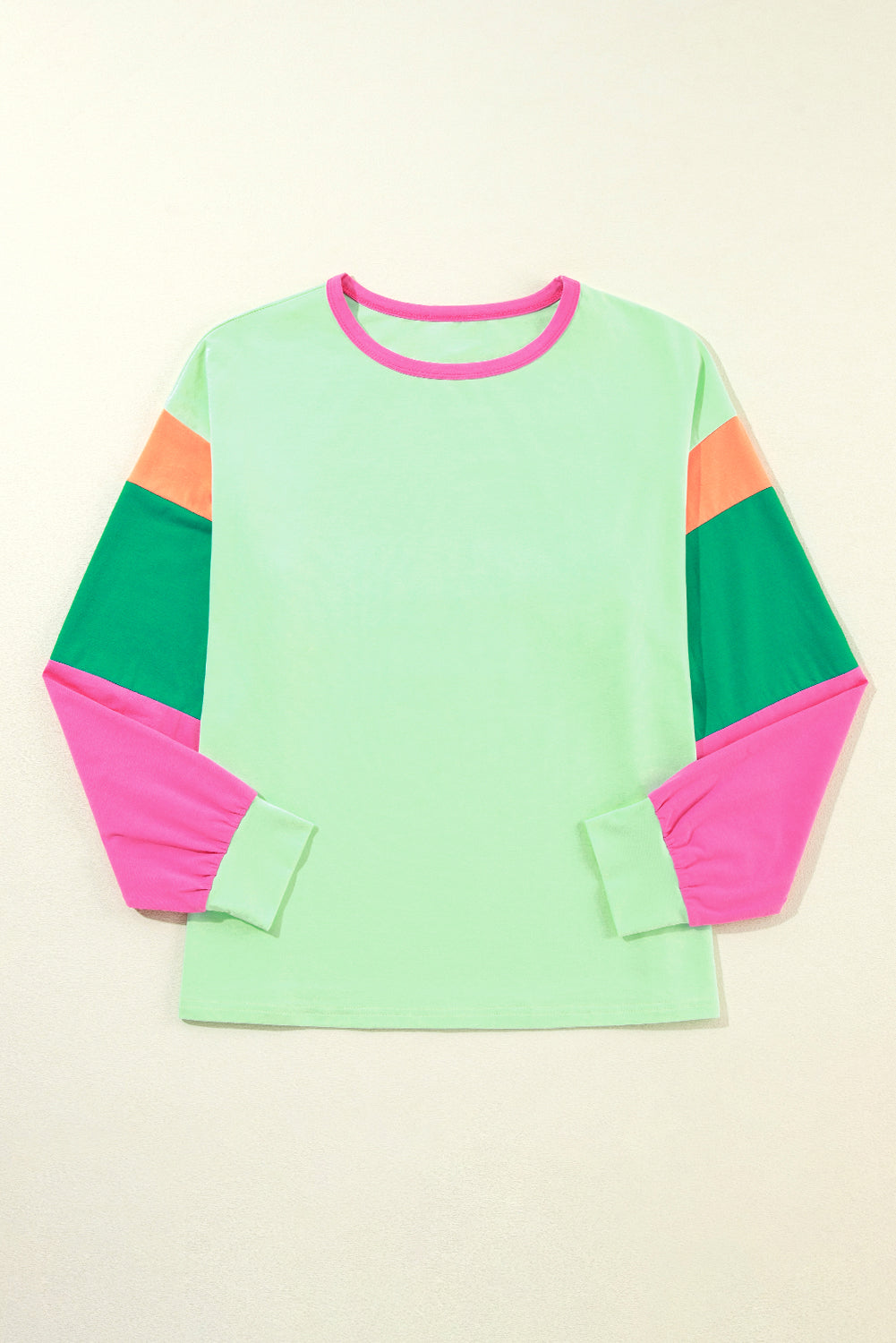 *WEBSITE EXCLUSIVE* Lucy Color Block Sleeve Loose Fit Top