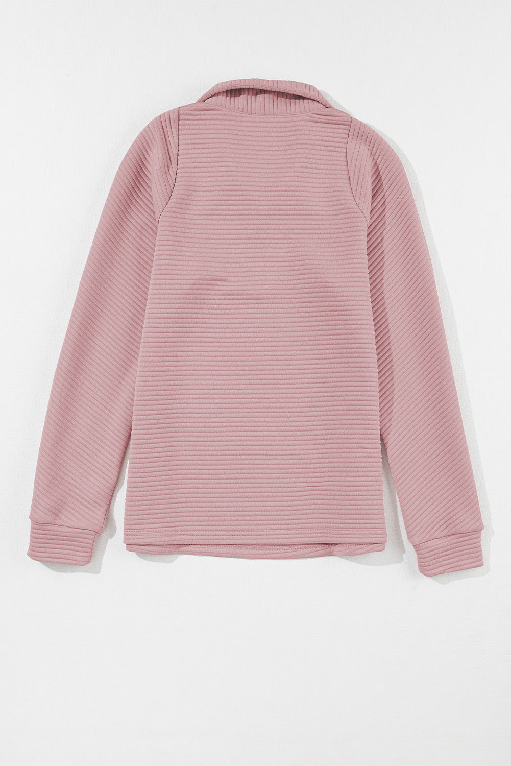 *WEBSITE EXCLUSIVE*  Ribbed Texture Quarter Zip Sweatshirt