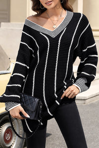 *WEBSITE EXCLUSIVE*  V Neck Loose Tunic Sweater