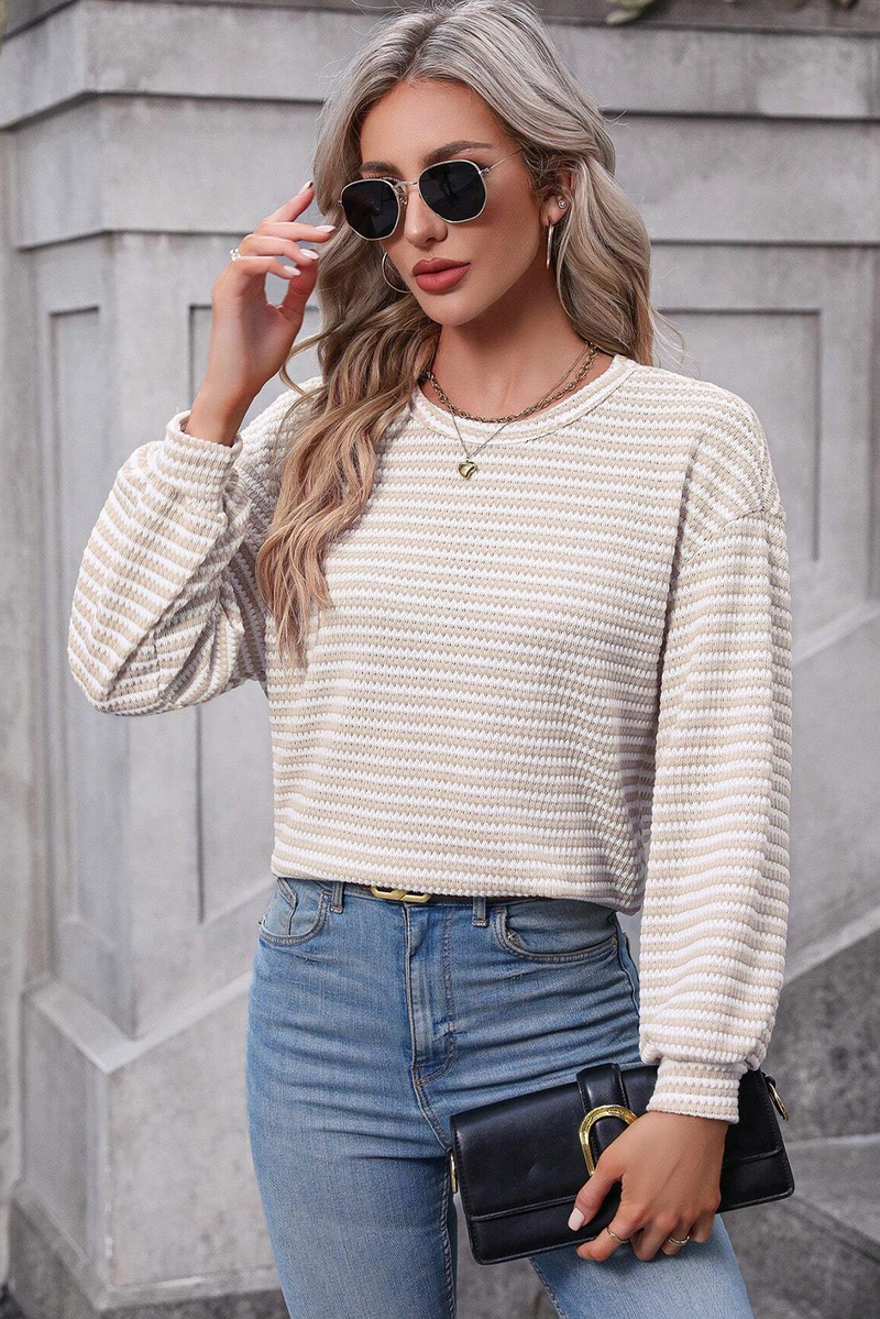 *WEBSITE EXCLUSIVE* Striped Long Sleeve Top