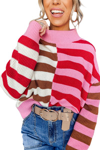 *WEBSITE EXCLUSIVE* Carrie Pink Stripe Sweater