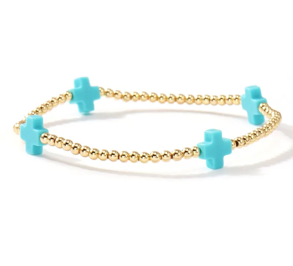 Colorful Cross Beaded Bracelet (FW)